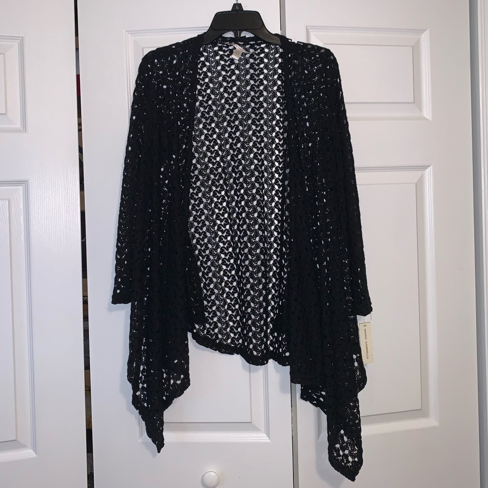 Black Lace Sweater